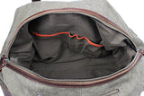 Iblue Genuine Leather Trim Travel Tote Duffel Garment Gym Shoulder Handbag Canvas Overnight