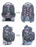 Tilami Rolling Backpack Armor Luggage School Travel Book Laptop 18 Inch Multifunction Wheeled