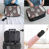 Travel Bags Alpaca Cactus Cute Portable Storage Trolley Handle Luggage Bag