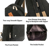 Hitop Lightweight Mini Backpack Cute Fashion Small Bag Daypack For Women (Black)