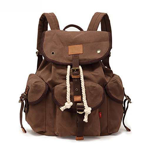 augur canvas laptop backpack Shop AUGUR Vintage Canvas School Laptop Backp – Luggage Factory