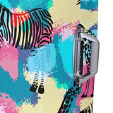 GIOVANIOR Zebra And Giraffe Luggage Cover Suitcase Protector Carry On Covers