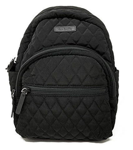 Vera Bradley Leigh Small Quilted Backpack (Classic Black)