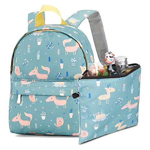 Toddler Backpack Pre-School Kindergarten Bag with Adjustable Padded Shoulder for Travel, Olive Kids Design