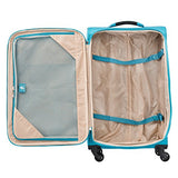 Atlantic Ultra Lite Softsides 25" Expandable Spinner, Turquoise Blue