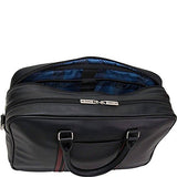 Ben Sherman Kingsway Leather Double Compartment 15" Computer Briefcase in Black