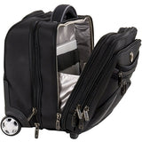 Calpak Ceo Black 2-Piece Rolling Laptop Briefcase Set