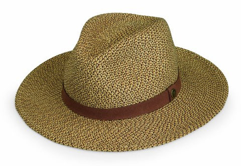 Wallaroo Hat Company Men's Outback Fedora - UPF 50+, Adjustable, Designed in Australia, Medium, Brown