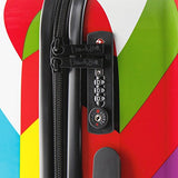 French Bull 20" Hard Case Carry On Spinner Luggage - Women, Girls, Designer, Lightweight, TSA Lock - Ziggy