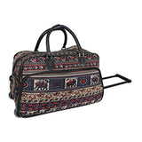 World Traveler 21-Inch Carry-On Rolling Duffel Bag, Elephant, One Size
