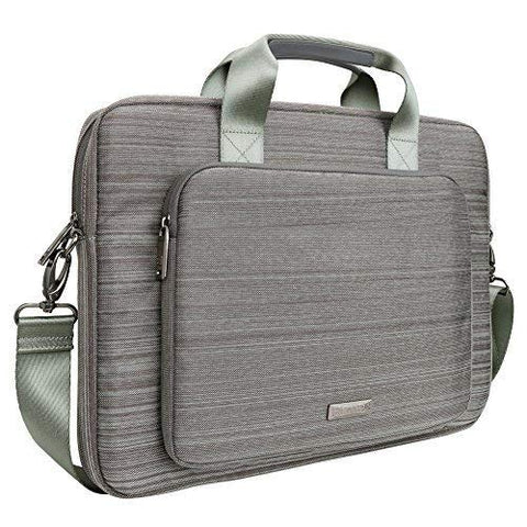 Evecase Laptop Messenger Bag, 15.6 Inch Suit Fabric Multi-functional Briefcase with Shoulder