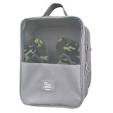 MoreTeam Travel Shoe Bag, Dry & Wet Separation 3 in 1 Shoe Organizer Space Saving Storage Bags Tote Pouch with Zipper for Men Women (Dry&Wet Separated - Gray)