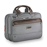 Briggs & Riley Small Expandable Brief Briefcase Grey One Size