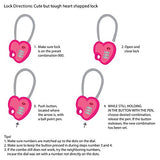 Moda Travel Easy To Use- Tsa Recognized Resettable Combination Lock Luggage Travel Lock-Pink