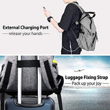 Hap Tim Laptop Backpack, Travel Backpack for Women, Grey Work Backpack (7651-G)