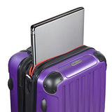 Olympia Whistler Ii 3 Piece Luggage Set 21/25/29 Inch, Purple