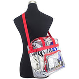 Eastsport Clear Nfl Stadium Approved Tote, Sport Red