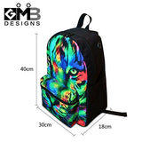 Crazytravel Cotton School Bag Backpack For Teens Boys Girls