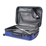 Mia Toro Italy Pozzi Hardside Spinner Carry-on, Black