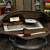 Berchirly Business Laptop Messenger Bag Briefcase Detachable Shoulder Strap Black