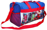 Marvel / Avengers Duffel Travel Bag & Sling Bag Iron Man Black Panther Print