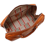 Floto Venezia Duffle Olive (Honey) Brown Italian Leather Weekender Travel Bag