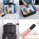 Travel Bags Unicorn Ice-Cream Portable Storage Special Trolley Handle Luggage Bag