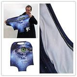 Bigcardesigns Elastic Spandex Travel Protective Cover Rugby Print with Zipper Closure for Mens Boys