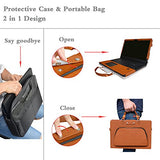 Inspiron 13 2-in-1 i5379 i5378 i5368 Case,2 in 1 Accurately Designed Protective PU Leather Cover