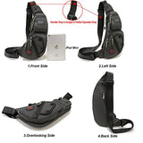 Nicgid Sling Bag Chest Shoulder Backpack Fanny Pack Crossbody Bags for Men(Black)