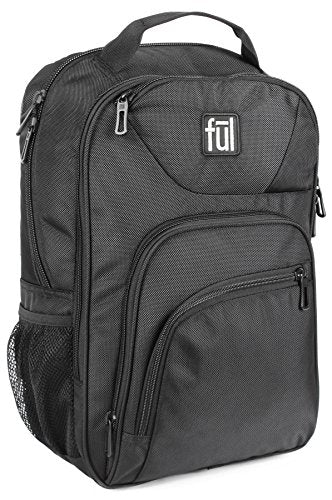 Ful Ignition Laptop Backpack, Fits Laptops Up to 15in, Black