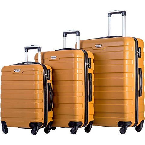 Merax Travelhouse Luggage 3 Piece Luggage Set Suitcase