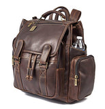 Claire Chase Legendary Jumbo Business Backpack, Dark Brown, One Size