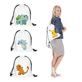Olss-Original Shoulder Bag Pumping Rope Backpack Pokemon Go! Pattern Printed Bundle Mouth Single