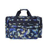 World Traveler Women'S Value Series Blue Moon 22-Inch Carry Duffel Bag, Gold Butterfly, One Size