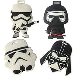 Star Wars Travel Luggage Tag for Bags with Adjustable Strap - Set of 4