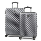 Citadel Deluxe 20" and 24" Hardside Spinner Luggage Set by Travelpro, Gun Metal Gray