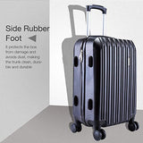 Murtisol 3 Pieces ABS Luggage Sets Hardside Spinner Lightweight Durable Spinner Suitcase 20" 24"