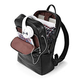 BOSTANTEN Leather Backpack School Laptop Travel Camping Computer Shoulder Bag Gym Sports