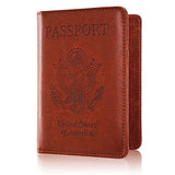 Passport Holder Case, ACdream Protective Premium PU Leather RFID Blocking Wallet Case for Passport,