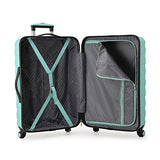 U.S. Traveler Cypress Colorful 3-Piece Hardside Spinner Luggage Set, Mint