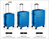 Amazonbasics Hardside Spinner Luggage -  20-Inch, Light Blue