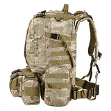 Aw Cp Camouflage Camping Bag 23X19X5.5" Oxford Nylon Backpack Travel Hike Camp Climb Military
