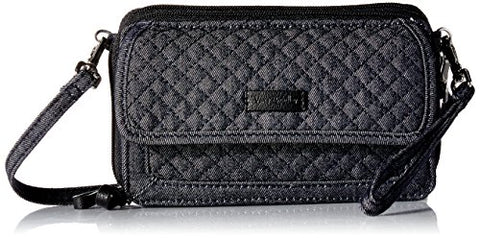Vera Bradley Iconic Rfid All In One Crossbody-Denim Navy
