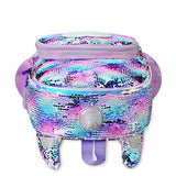 mibasies Kids Sequin Unicorn Backpack for Girls Sequin School Bag（Purple Sequin）