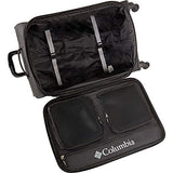 Columbia Luggage Cabin Lake 3 Piece Expandable Spinner Luggage Set (Black)