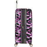 Aimee Kestenberg Women's Sergeant 28" Camo Printed Hardside Expandable 8-Wheel Spinner Checked Luggage, Pink
