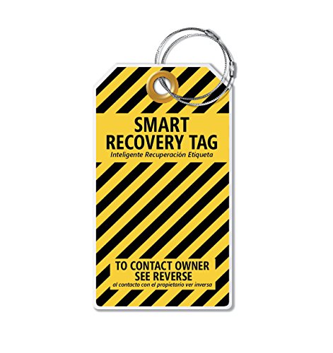 Dynotag Protagz Series Web/Gps Enabled Qr Smart Mega Luggage Tag W. Double Steel Loops - In Six