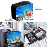 Travel Bags Happy Christmas Day Portable Tote Trolley Handle Luggage Bag