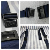 Packing Cubes Backpack Organizers Set for Carry on Travel Bag Luggage Cube (Blue Stripe 6)